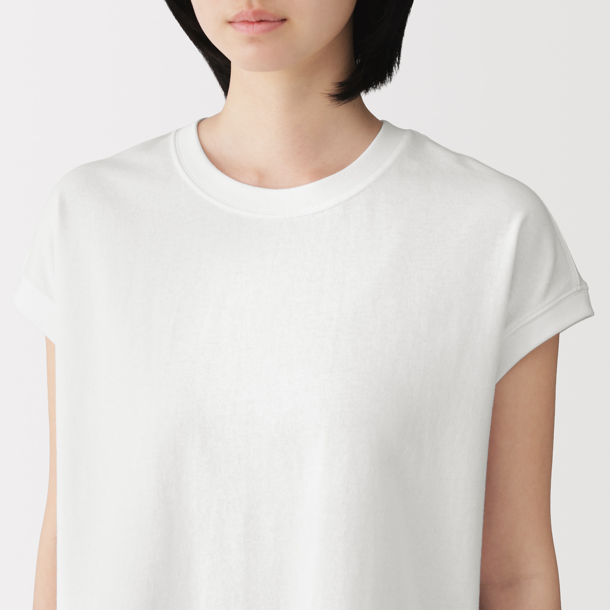 婦人　引き揃え天竺編みフレンチスリーブＴシャツ