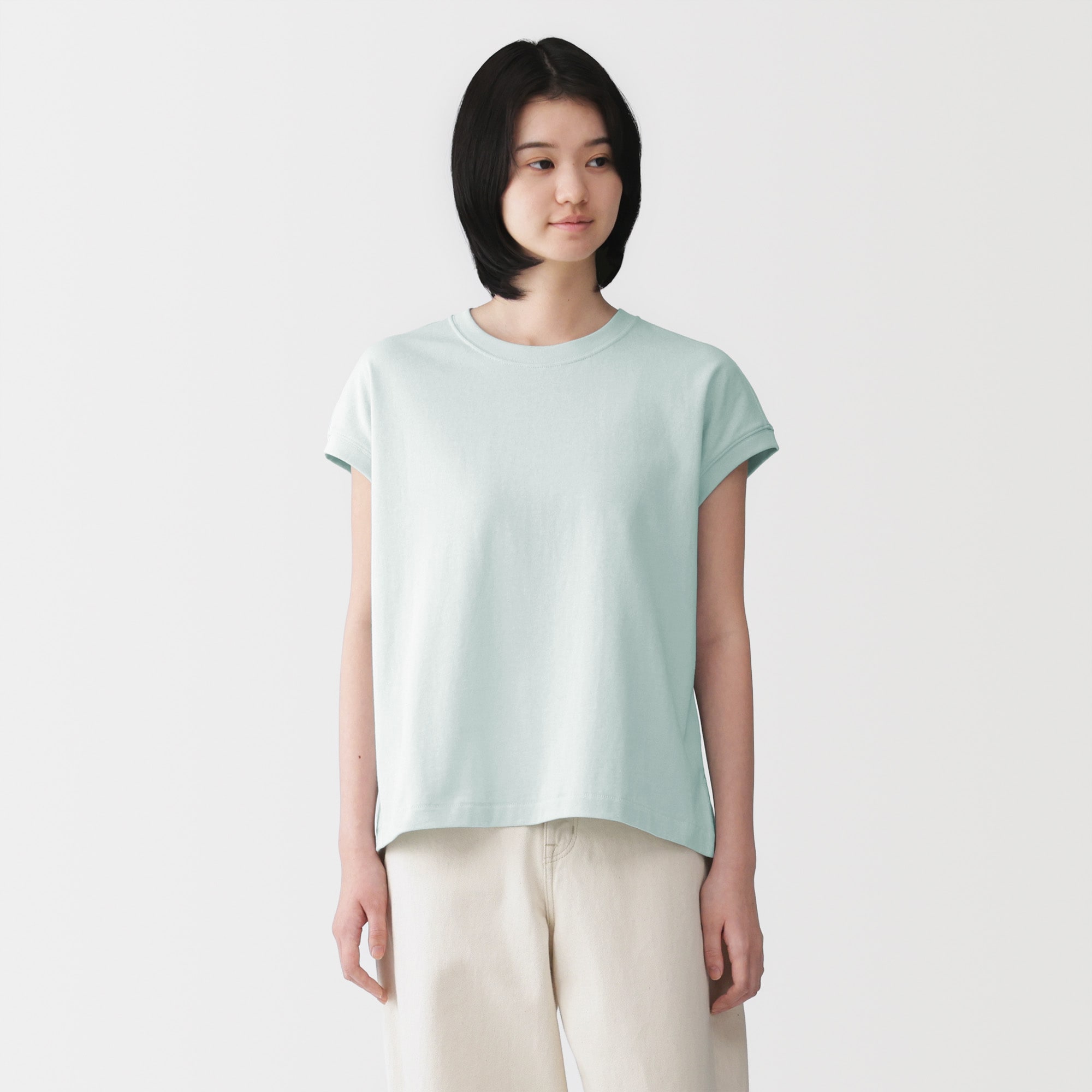婦人 引き揃え天竺編みフレンチスリーブTシャツ | 無印良品