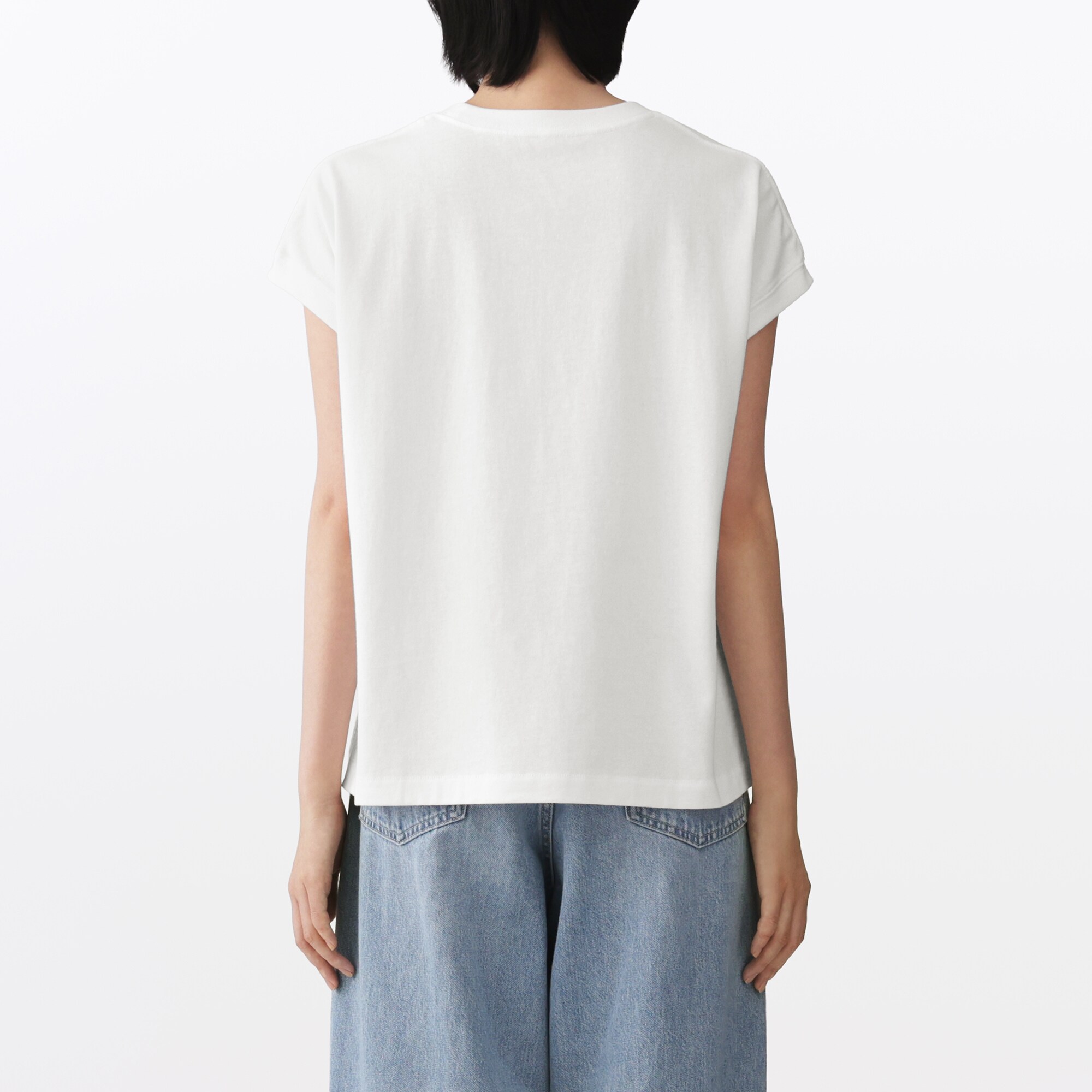 婦人　引き揃え天竺編みフレンチスリーブＴシャツ