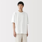 紳士　洗いざらし太番手フットボール五分袖Ｔシャツ