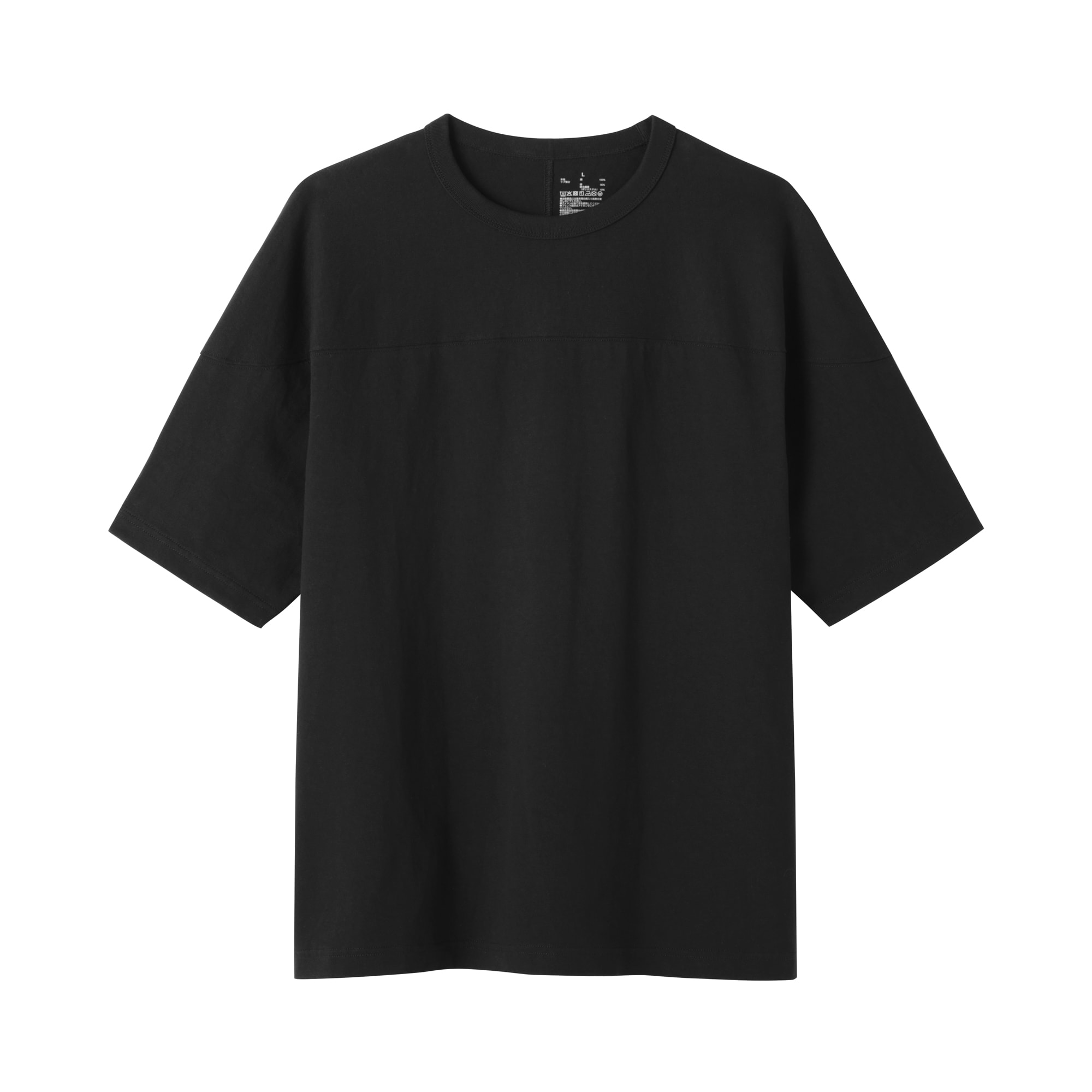 紳士　洗いざらし太番手フットボール五分袖Ｔシャツ