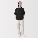 紳士　洗いざらし太番手フットボール五分袖Ｔシャツ