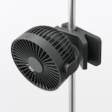 置いても使える　充電式クリップファン