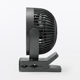 置いても使える　充電式クリップファン
