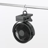 置いても使える　充電式クリップファン