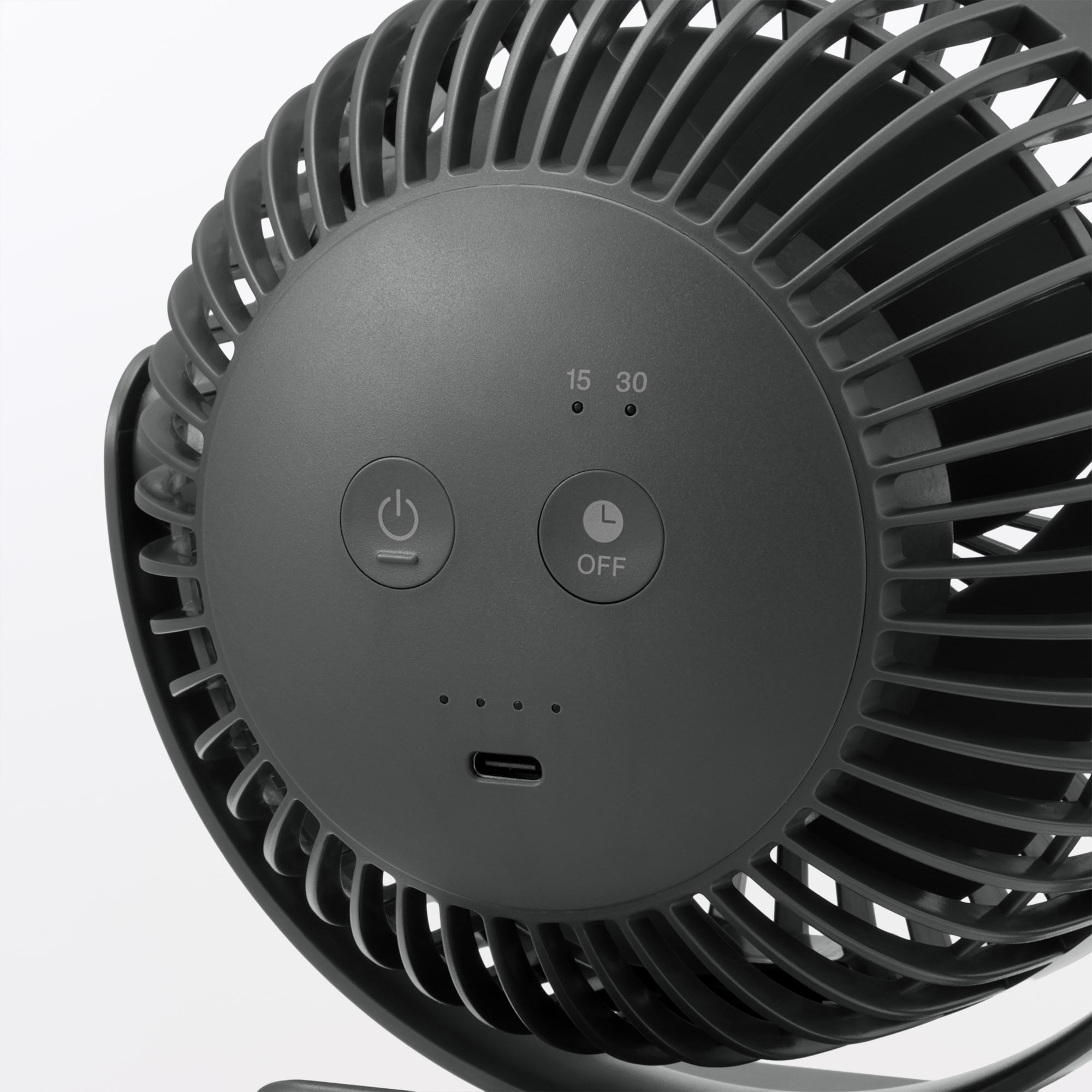 置いても使える　充電式クリップファン