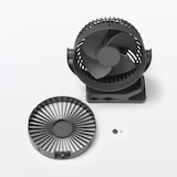 置いても使える　充電式クリップファン