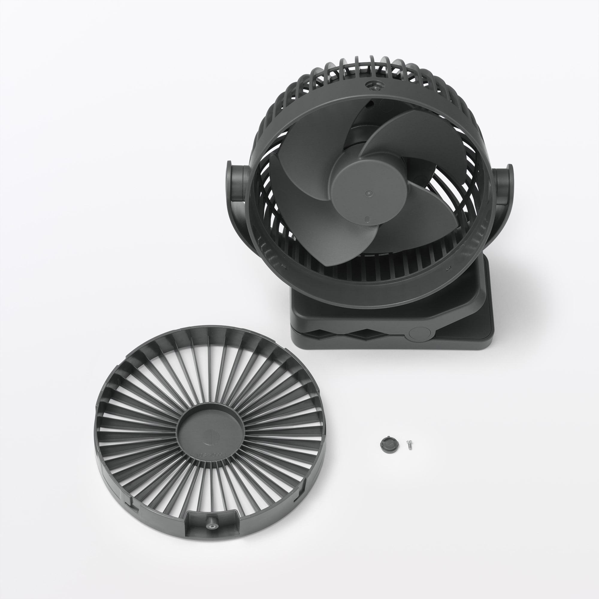 置いても使える　充電式クリップファン