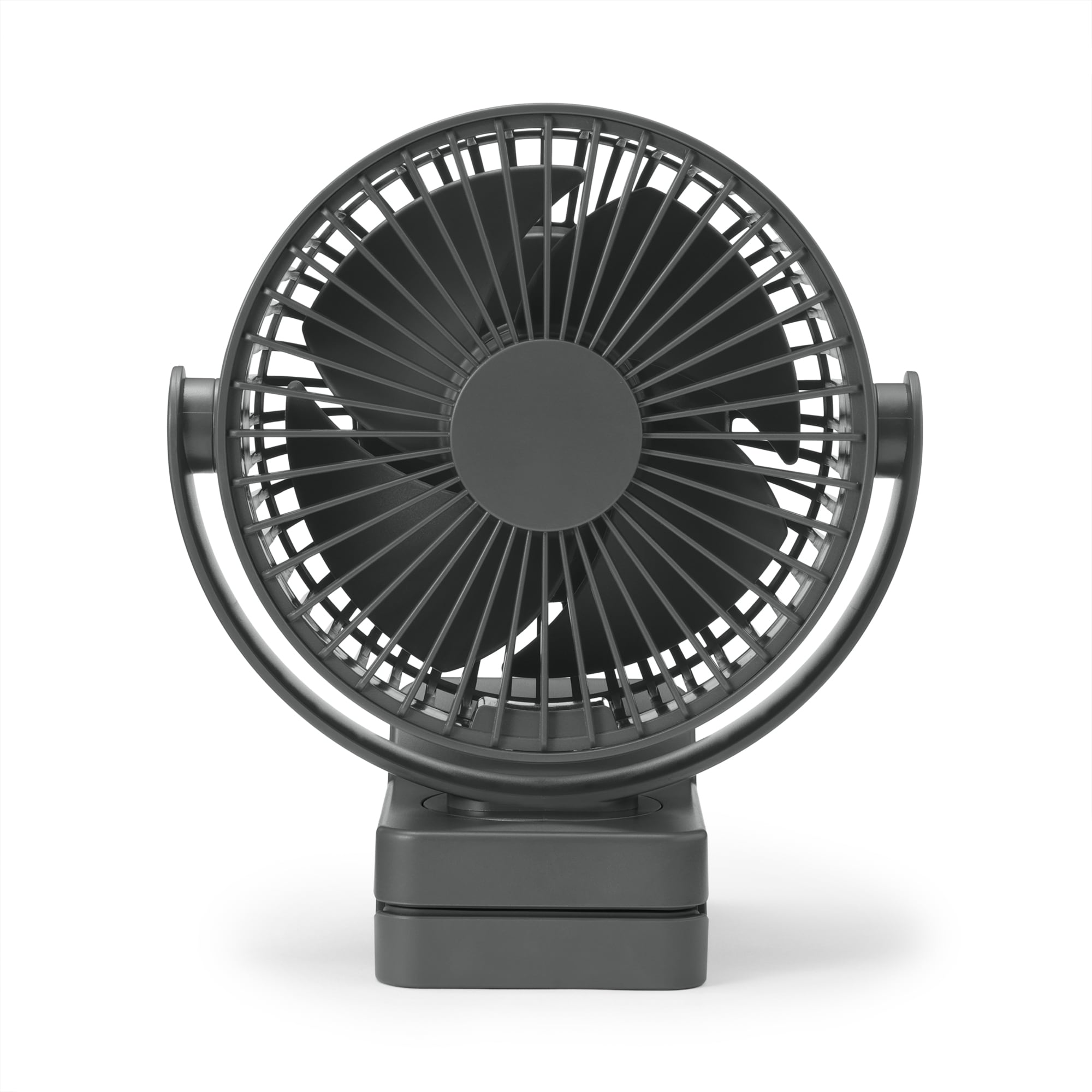 置いても使える　充電式クリップファン