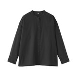 婦人　強撚　シアー長袖シャツ