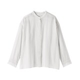 婦人　強撚　シアー長袖シャツ