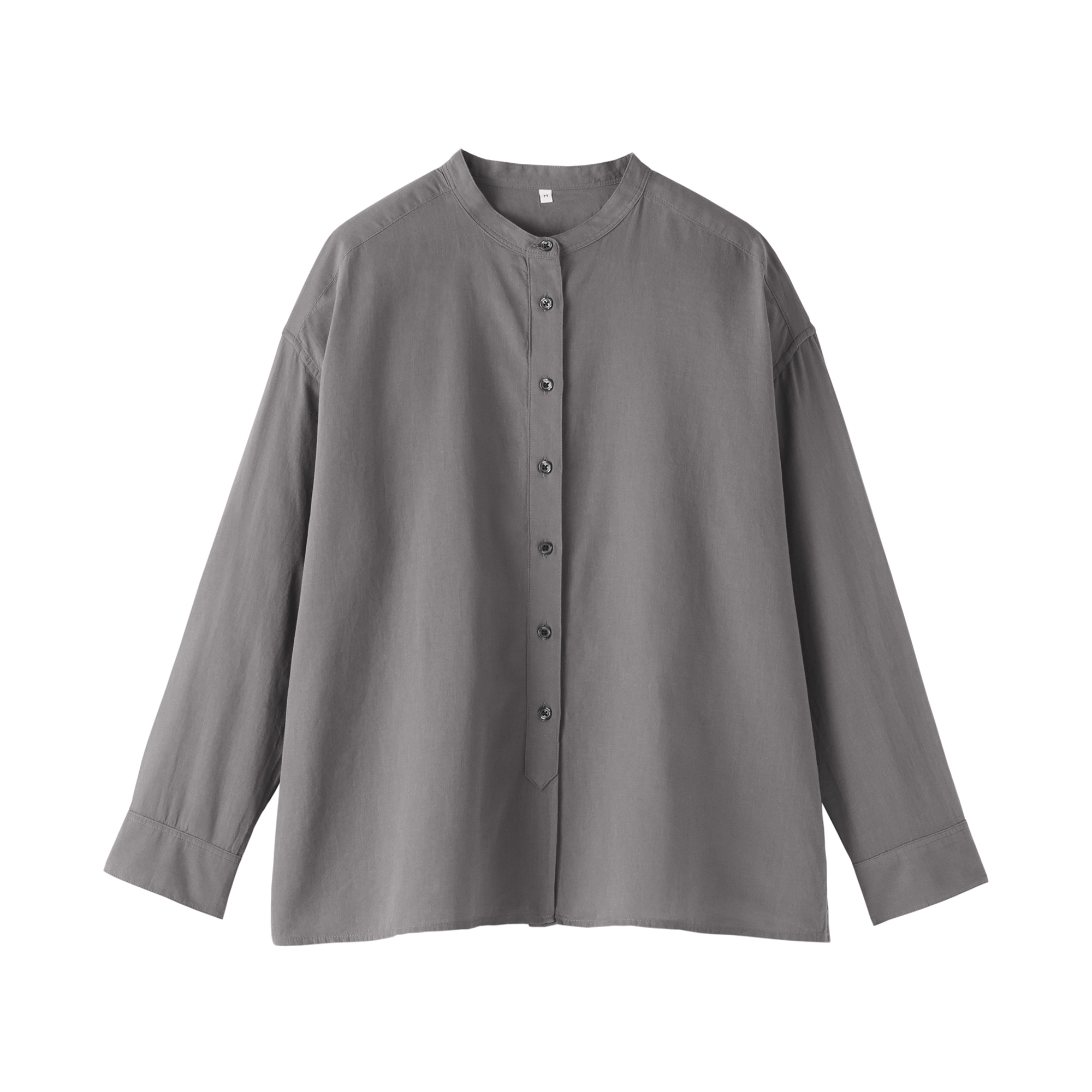 婦人　強撚　シアー長袖シャツ