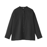 婦人　強撚　シアー長袖シャツ