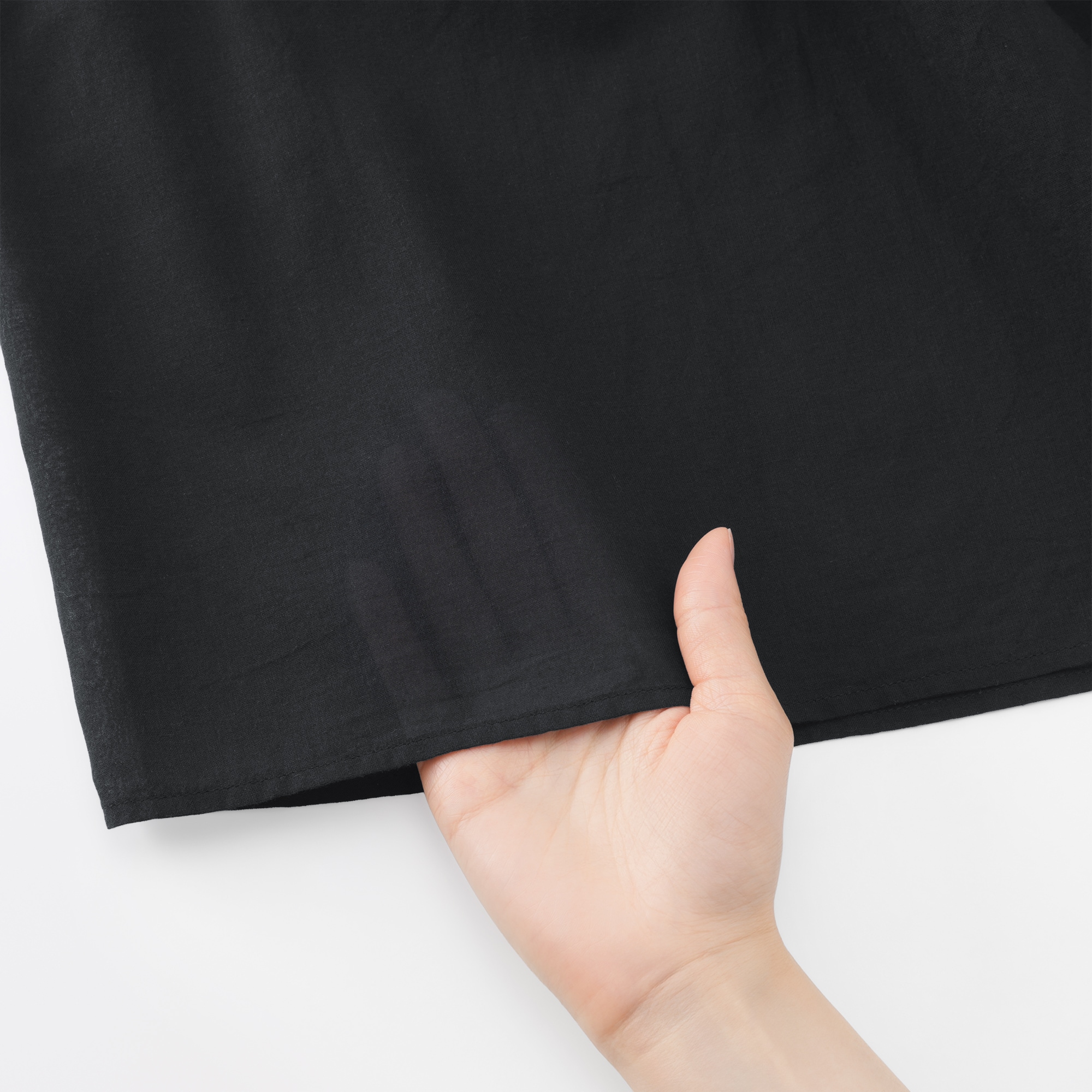 婦人　強撚　シアーミニワンピース