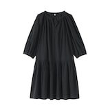 婦人　強撚　シアーミニワンピース