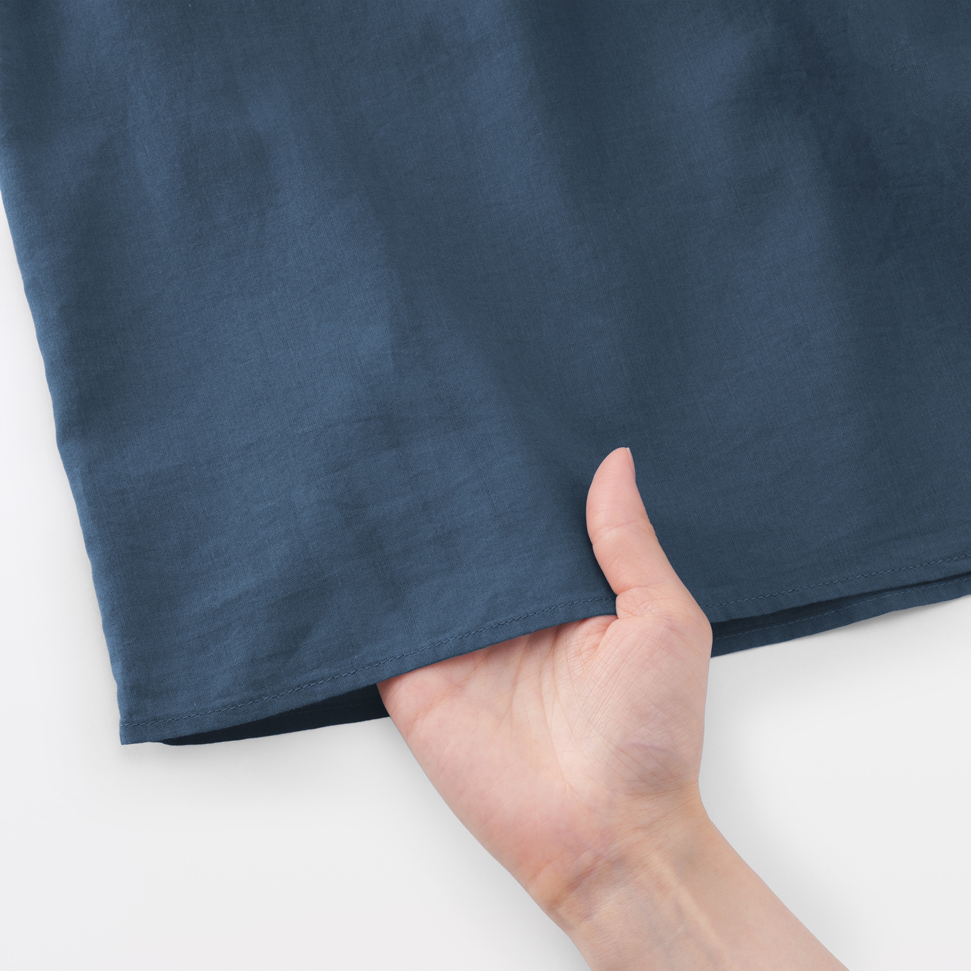 婦人　強撚　シアーミニワンピース