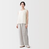 婦人　不揃い楊柳　スリーブレスブラウス
