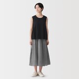 婦人　不揃い楊柳　スリーブレスブラウス