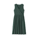 婦人　強撚　シアーカシュクールワンピース