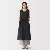 婦人　強撚　シアーカシュクールワンピース