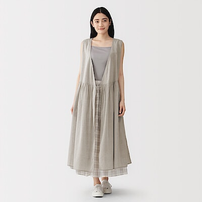 【３月９日順次発売予定】婦人　強撚　シアーカシュクールワンピース