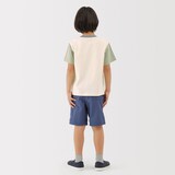 キッズ　カラーブロッククルーネック半袖Ｔシャツ