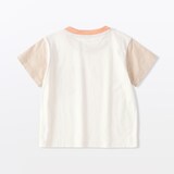 ベビー　あたまするっと　カラーブロッククルーネック半袖Ｔシャツ