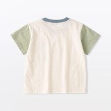 ベビー　あたまするっと　カラーブロッククルーネック半袖Ｔシャツ