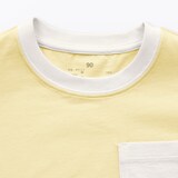 ベビー　あたまするっと　カラーブロッククルーネック半袖Ｔシャツ