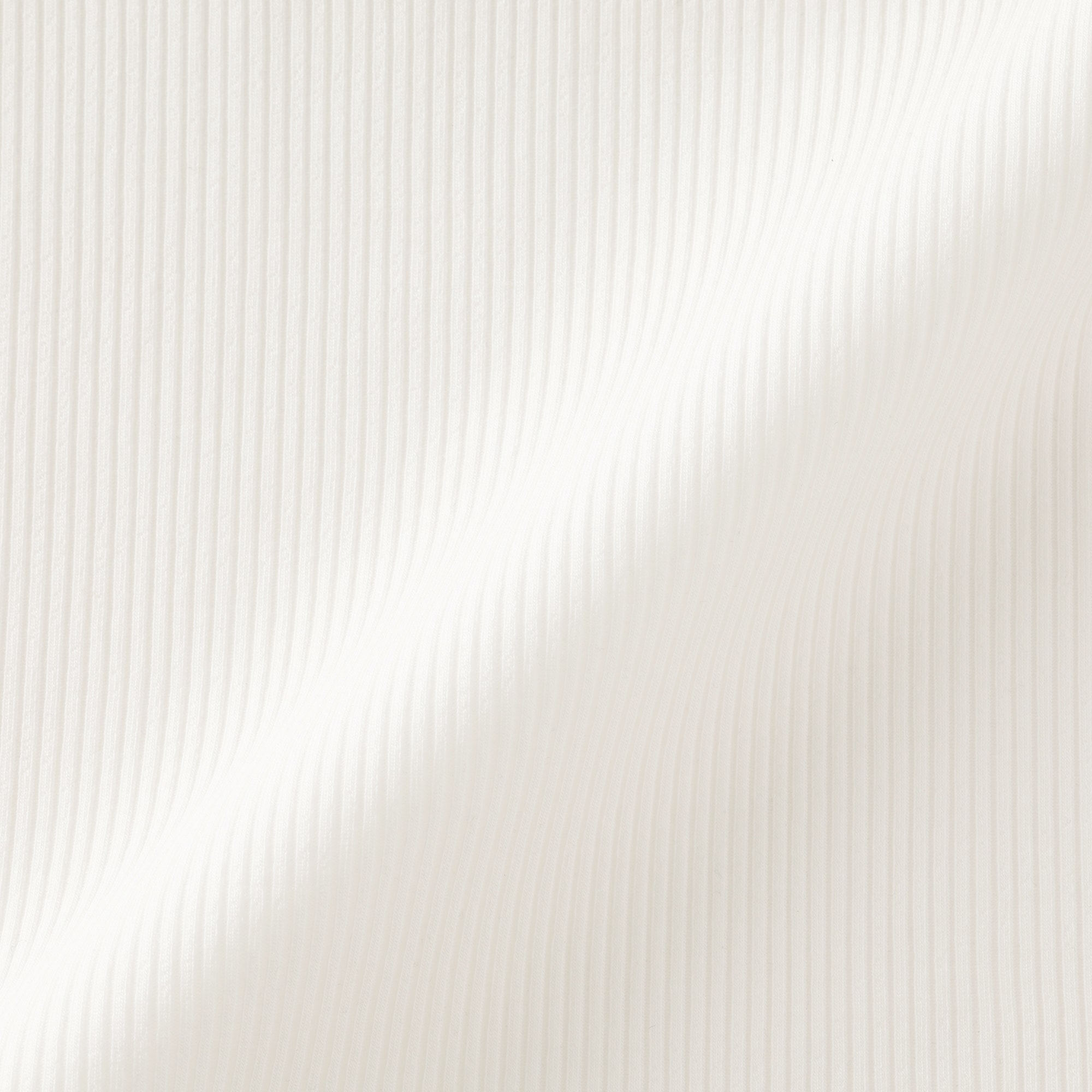 婦人　なめらかリブ編みクルーネック五分袖Ｔシャツ