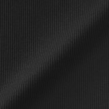 婦人　なめらかリブ編みクルーネック五分袖Ｔシャツ