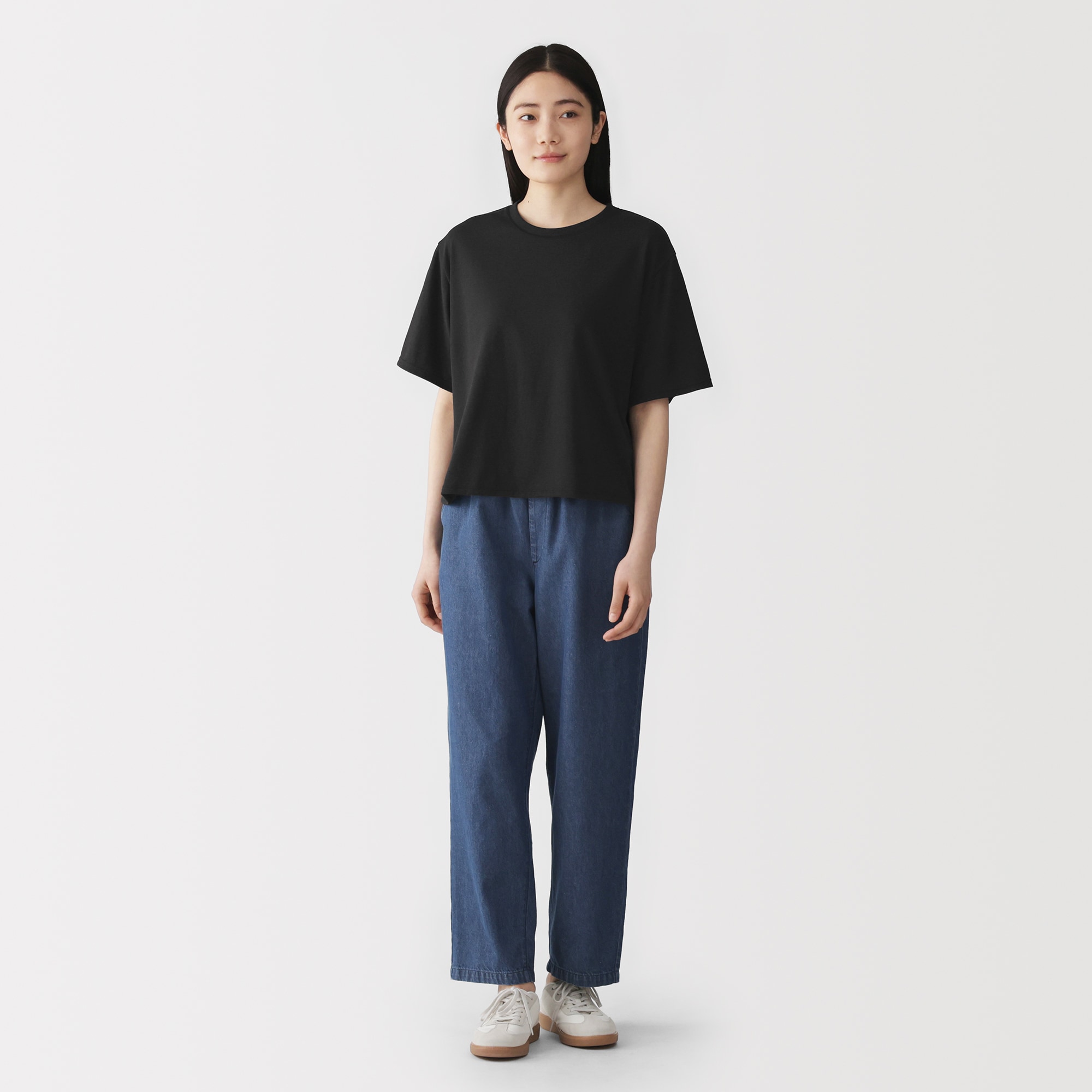 婦人 UVカット吸汗速乾クルーネック半袖Tシャツ | 無印良品
