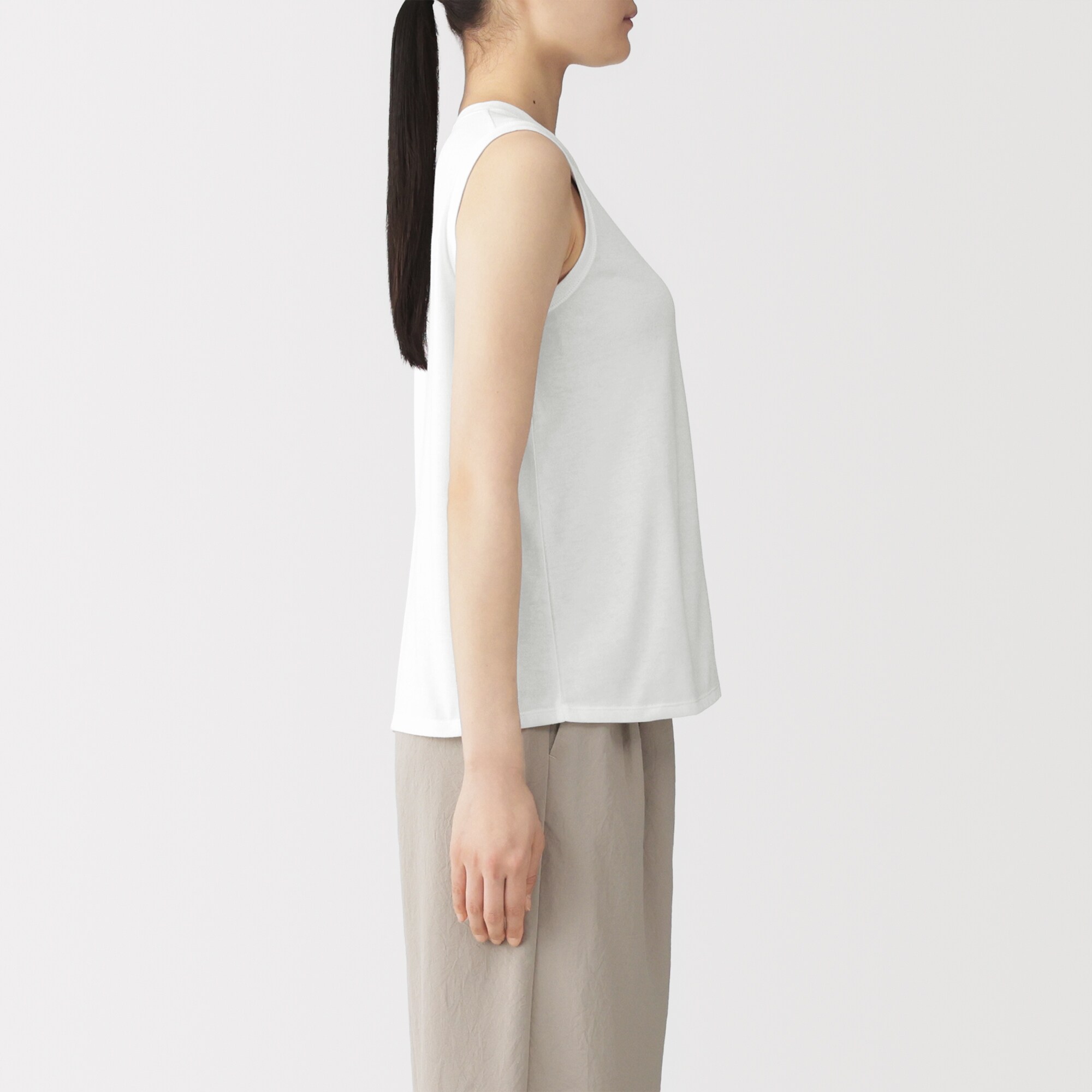 ＜循環＞婦人　ＵＶカット吸汗速乾スリーブレスＴシャツ