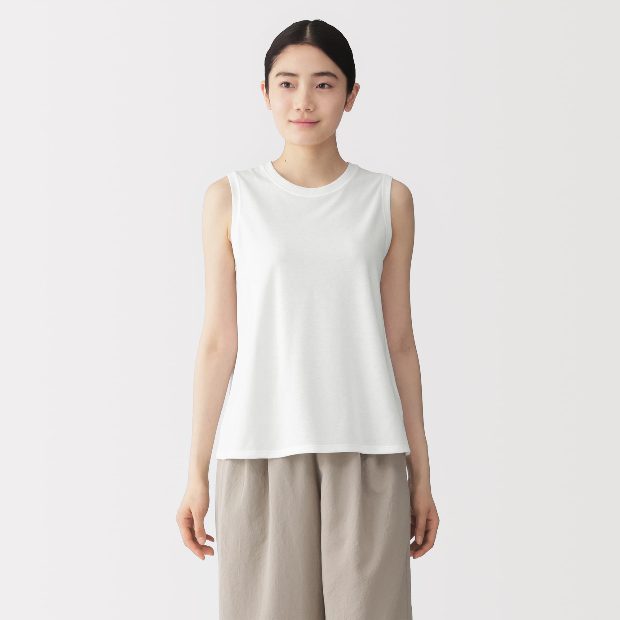 ＜循環＞婦人　ＵＶカット吸汗速乾スリーブレスＴシャツ