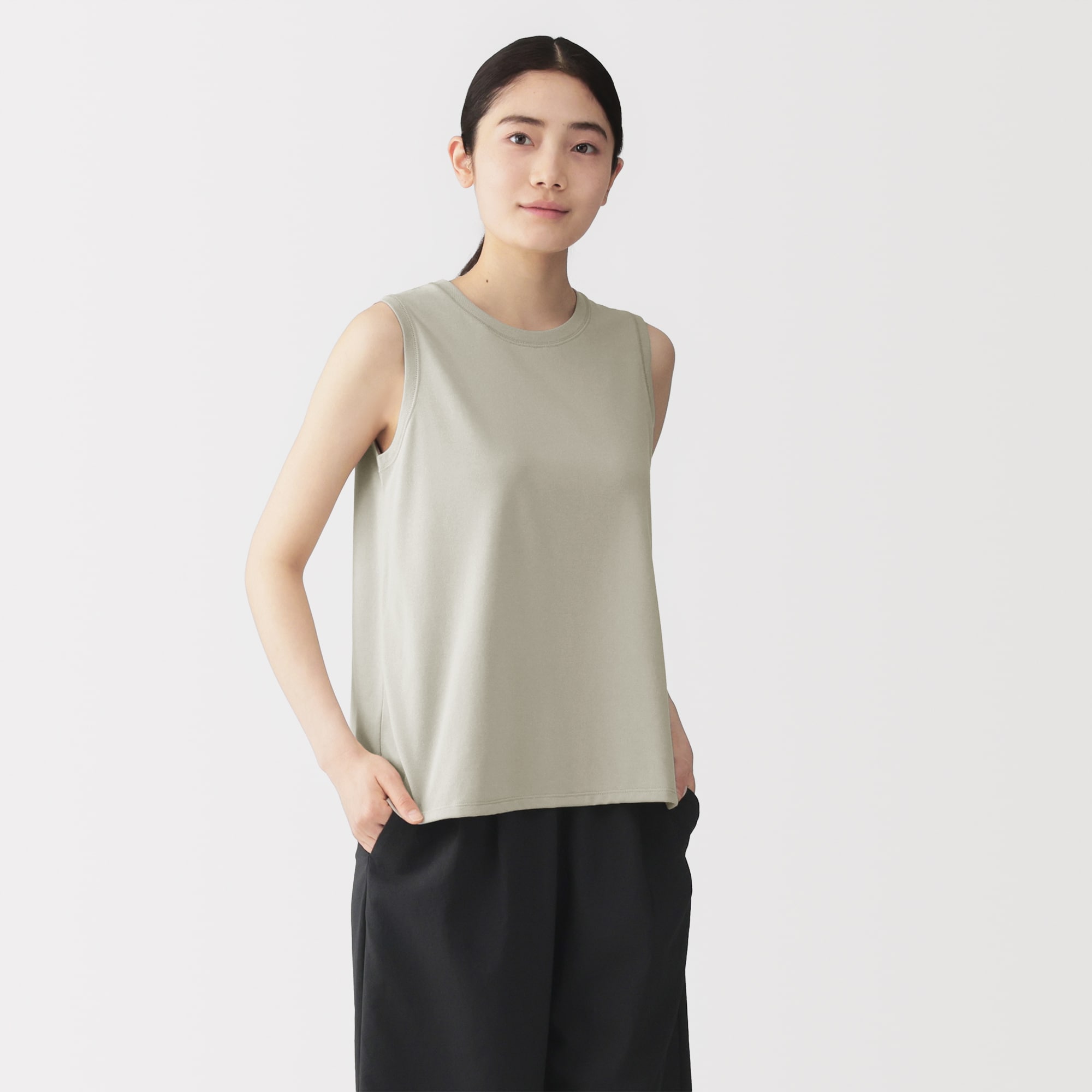 ＜循環＞婦人　ＵＶカット吸汗速乾スリーブレスＴシャツ