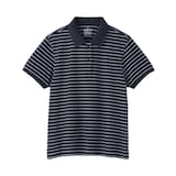 婦人　鹿の子編み半袖ポロシャツ