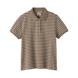 婦人　鹿の子編み半袖ポロシャツ