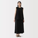 婦人　強撚天竺編みギャザースカート