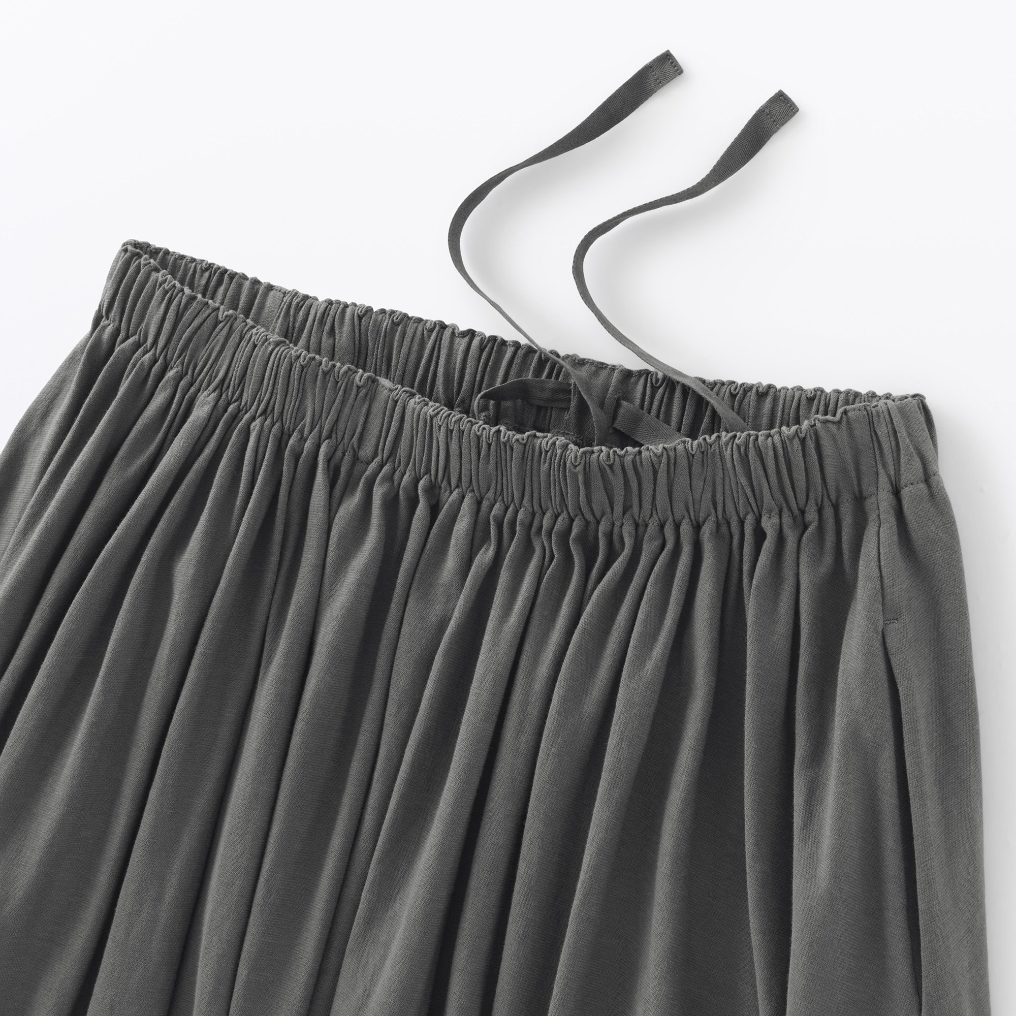 婦人　強撚天竺編みギャザースカート