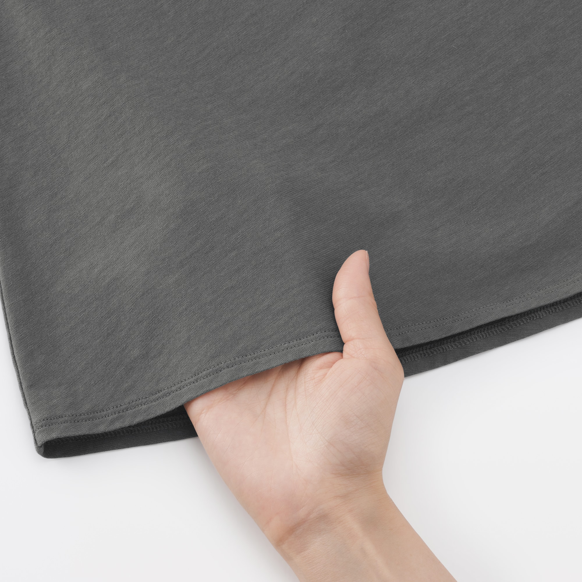 婦人　強撚天竺編みギャザースカート