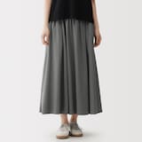 婦人　強撚天竺編みギャザースカート