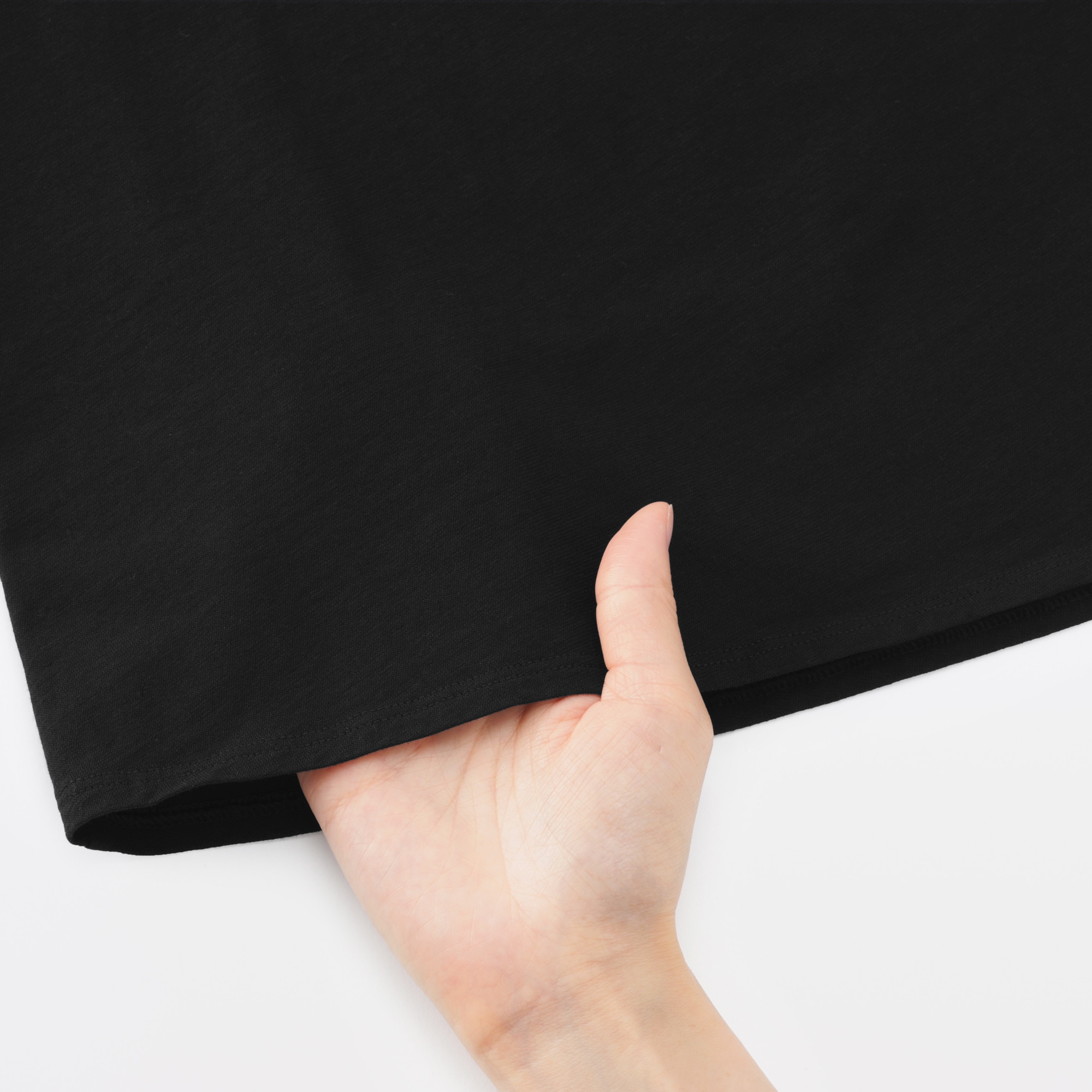 婦人　強撚天竺編みギャザースカート