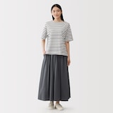 婦人　強撚天竺編みギャザースカート