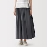 婦人　強撚天竺編みギャザースカート