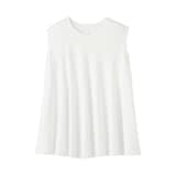 婦人　強撚天竺編みスリーブレスプルオーバー