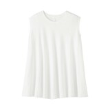 婦人　強撚天竺編みスリーブレスプルオーバー