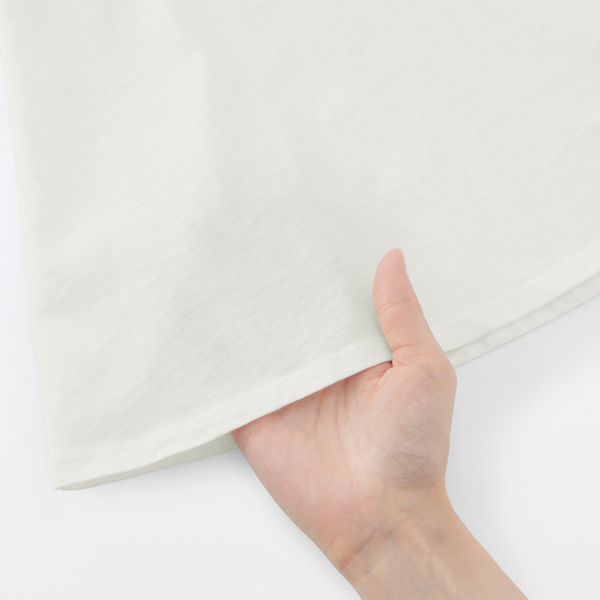 婦人　強撚天竺編みスリーブレスプルオーバー