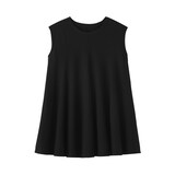 婦人　強撚天竺編みスリーブレスプルオーバー