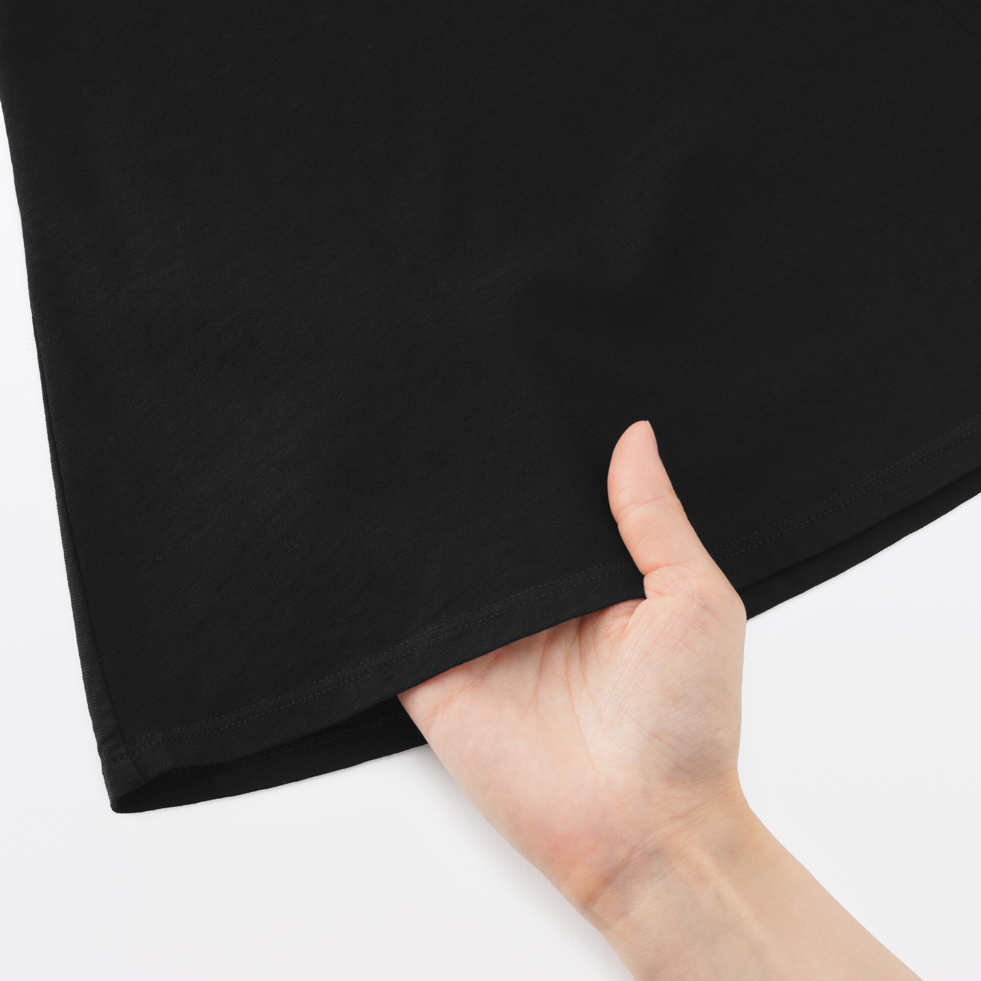 婦人　強撚天竺編みスリーブレスプルオーバー