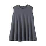 婦人　強撚天竺編みスリーブレスプルオーバー